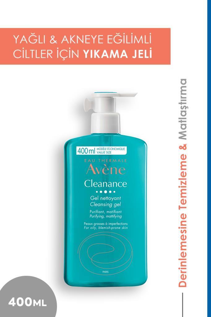 Avene Cleanance Karma ve Yağlı Ciltler İçin Temizleme Jeli 400 ml