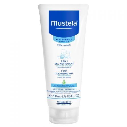 Mustela 2 in 1 Hair and Body Wash 200ml - Avokado 200ml