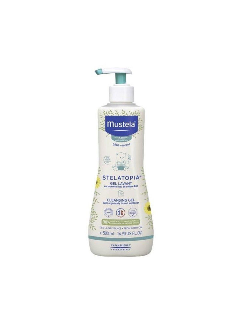 Mustela Stelatopia Cleansing Gel 500 ml Kuru Ciltler İçin Şampuan